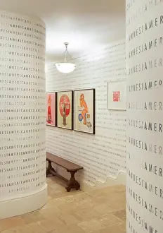 General View Prints: Corridor to toilets. Suffield Arms, Thorpe Market, United Kingdom. Architect: n/a, 2021