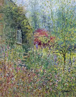 Lane Prints: Cottage Garden, Partridge Lane