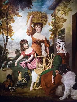 Life Styles Prints: The Cottagers; 1788; Oil on canvas Joshua Reynolds; English; 1723-92