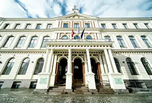 Architektur Prints: Council building in Riga, Latvia Council building in Riga