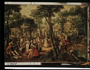 Three Animals Prints: Country celebration by Joachim Beuckelaer