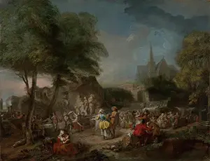 Jacques Prints: The Country Dance; Gabriel Jacques de Saint-Aubin