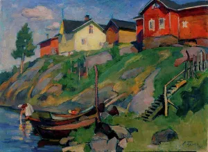 1915 Prints: A country village in Finland by Braz