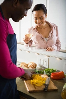 Knife Prints: A couple preparing food