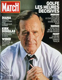George Prints: Front cover of Paris Match, Febuary 1991