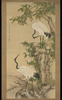 Students Prints: Cranes, Peach Tree