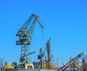 Solidarity Prints: Cranes, Solidarity Square, Gdansk