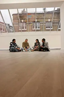 Brainstorming Prints: Creative team having meeting in office