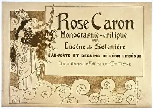 Journal Prints: CRITICISM Rose Caron, Critical Monograph by Eugne de Solsenire