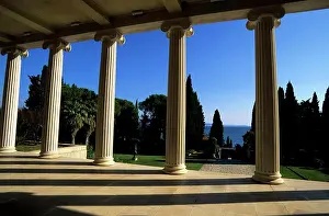 Croatia Prints: Croatia, Split, Mestirovic Gallery, Columns