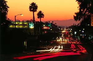 Crossing Wilshire Boulevard and Vermont Avenue, Downtown L.A. Los Angeles, California, USA