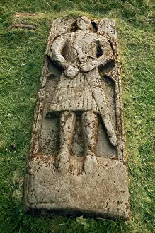 Grave Prints: Crusader grave, St. Columba´s Chapel