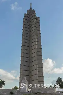 Jose Prints: Cuba, Havana, Plaza de la Revolucion, Jose Marti column