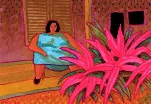 Porch Prints: Cuban Porch John Newcomb, Watercolor, 2015