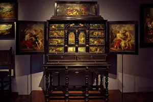 Belgium Prints: Curio Cabinet, circa 1640, Rubenshuis Museum