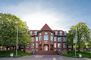 Entrances Prints: Cuxhaven Town Hall, Gruener Weg entrance, Cuxhaven, Lower Saxony, Germany, Europe