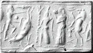 Cylinder Prints: Cylinder seal ca. late 2nd millennium B