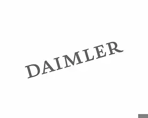 Studio Shots Prints: Daimler Trucks North America, rotated logo, white background