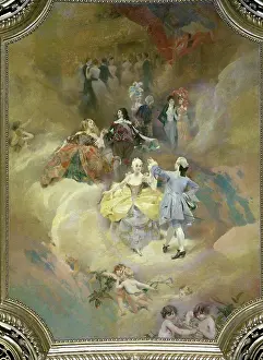 Daretobe Prints: Dance through the Ages (La Danse Travers les Ages) Aime Nicolas Morot (1850-1913/French) Hotel de Ville