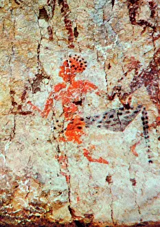 Turkey Prints: Dancer. From a wall painting. South Anatolian Early Neolithic Culture