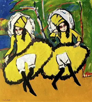 Dancer Prints: Two Dancers by Kirchner