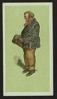 Daniel Peggotty.. Cigarette cards, Trade cards. George Arents Collection. Dickens, Charles, 1812-1870
