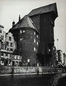 Baltic Coast Prints: Danzig -- A view of one of the oldest grain towers in Danzig