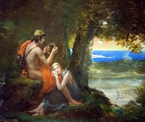 Adult Sonly Prints: Daphnis and Chloe; about 1824; oil on canvas Francois Gerard; French; 1770-1837