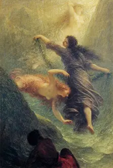 Only Women Prints: Das Rheingold, Scene 1, (Opera by Richard Wagner)