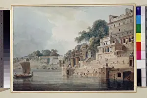Group Of People Prints: Dasasvamedha Ghat, Benares (Varanasi)
