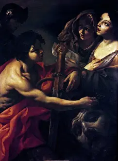 Giant Prints: David Victorious by Giacinto Brandi, (1623-1691)