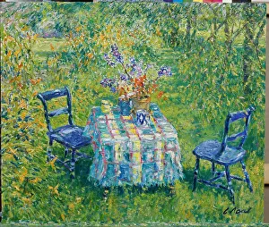 Tablecloth Prints: Day Lilies in the Orchard, Lock Farm