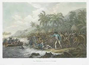1785 Prints: The death of Captain Cook, 1785