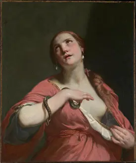 Provided Prints: The Death of Cleopatra ca. 1645-55 Guido Cagnacci The subject