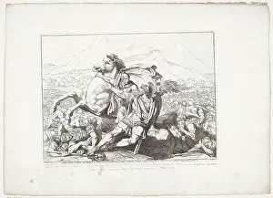 Voorkeursbeeld Prints: Death of Lucius Aemilius Paulus I; Paolo Emilio Moribondo Alla Battaglia di Canne