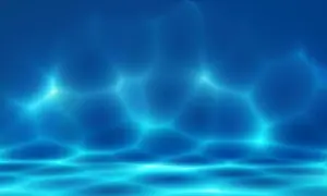 Beam Prints: Deep blue sea with ripple shadow sunlight background
