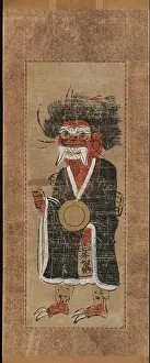 Mounting Prints: Demon Intoning the Name of the Buddha (Oni no nenbutsu)