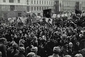 Culture Prints: Demonstration In Moscow Nov.7, 1945
