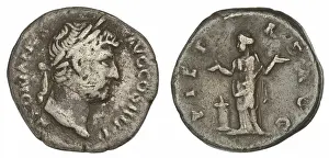 denarius. Hadrian (Roman emperor; 117-138), emperor