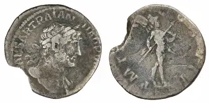 Busts Prints: ﻿denarius. Hadrian (Roman emperor; 117-138), emperor