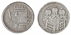 Swords Prints: ﻿denarius (royal type). Bolesław II Śmiały (król Polski ; 1058-1079), ruler