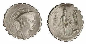 Busts Prints: ﻿denarius (serratus). Mamilius Limetanus
