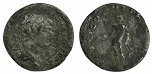 Laurel Wreaths Prints: ﻿denarius. Trajan (cesarz rzymski ; 98-117), emperor