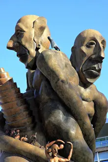 Denmark Prints: Denmark, Funen, Odense, Hans Christian Andersen story statue, memorial