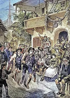 Home Prints: Der Gass'l-Lauf war eine alte Tradition in Bayern