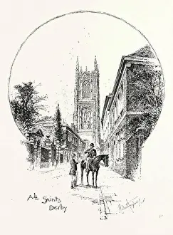 Engraved Image Prints: DERBY, ALL SAINTS, THE TOWER