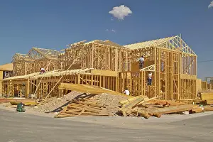 Nevada Prints: Desert construction of new homes in Clark County, Las Vegas, NV