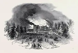 Destruction Prints: DESTRUCTION OF CAVERSHAM PARK HOUSE BY FIRE