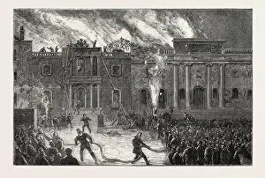 Engraved Image Prints: DESTRUCTION OF THE COUNTY HALL