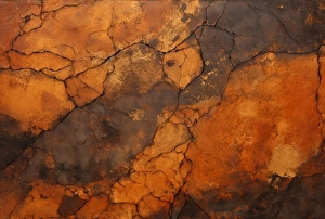 Solid Prints: A detailed view of a surface with a mixture of brown and black colors